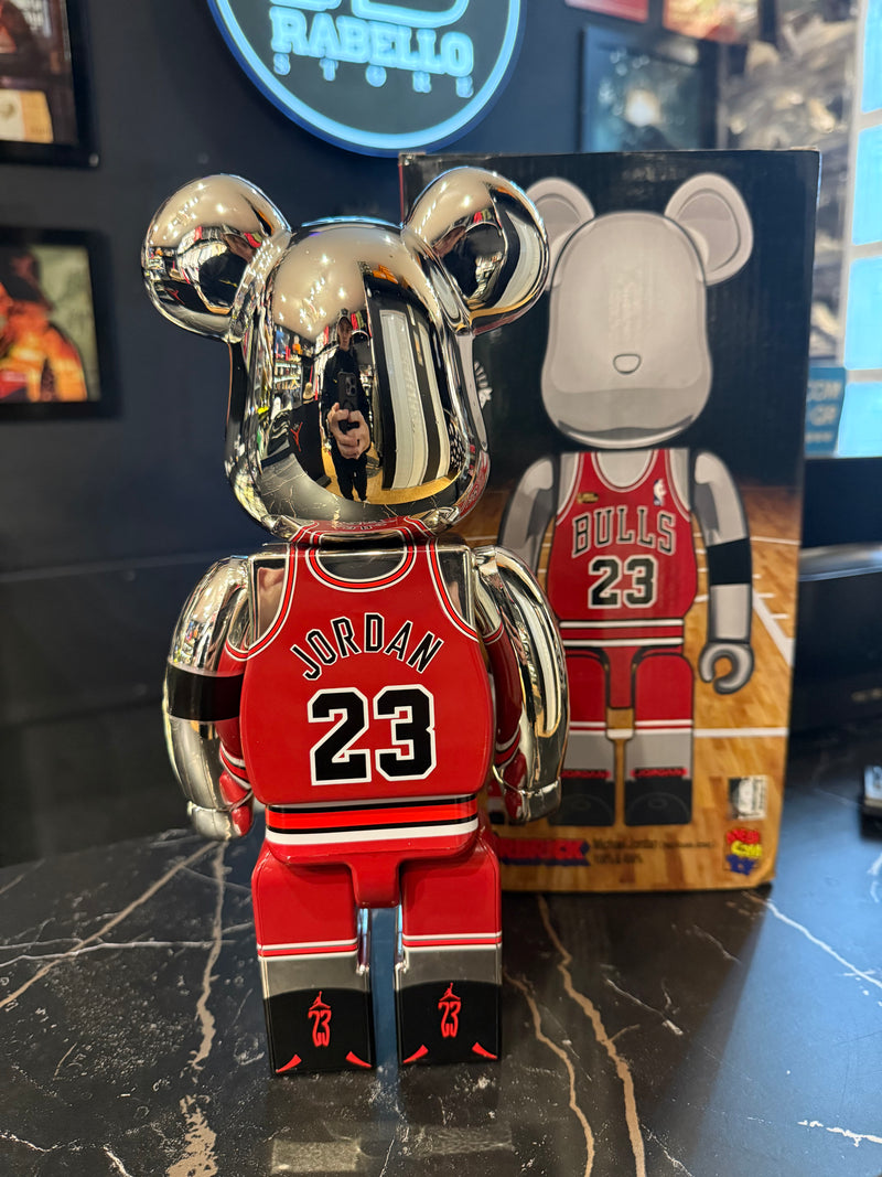 Bearbrick Michael Jordan 1998 Last Shot 400% Medicom Toy Be@Rbrick 2023 Limited Boneco Colecionável 28cm - Pronta Entrega