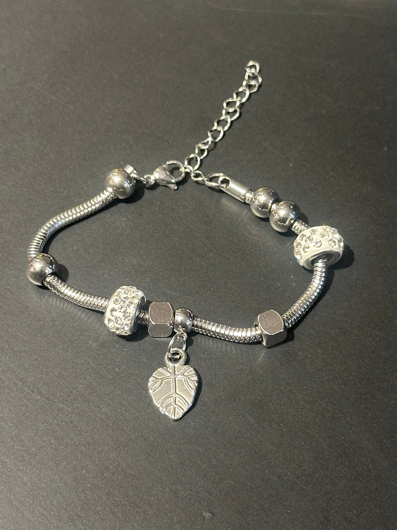 Pulseira Prata Multi Berloques Cravejados - Pronta Entrega