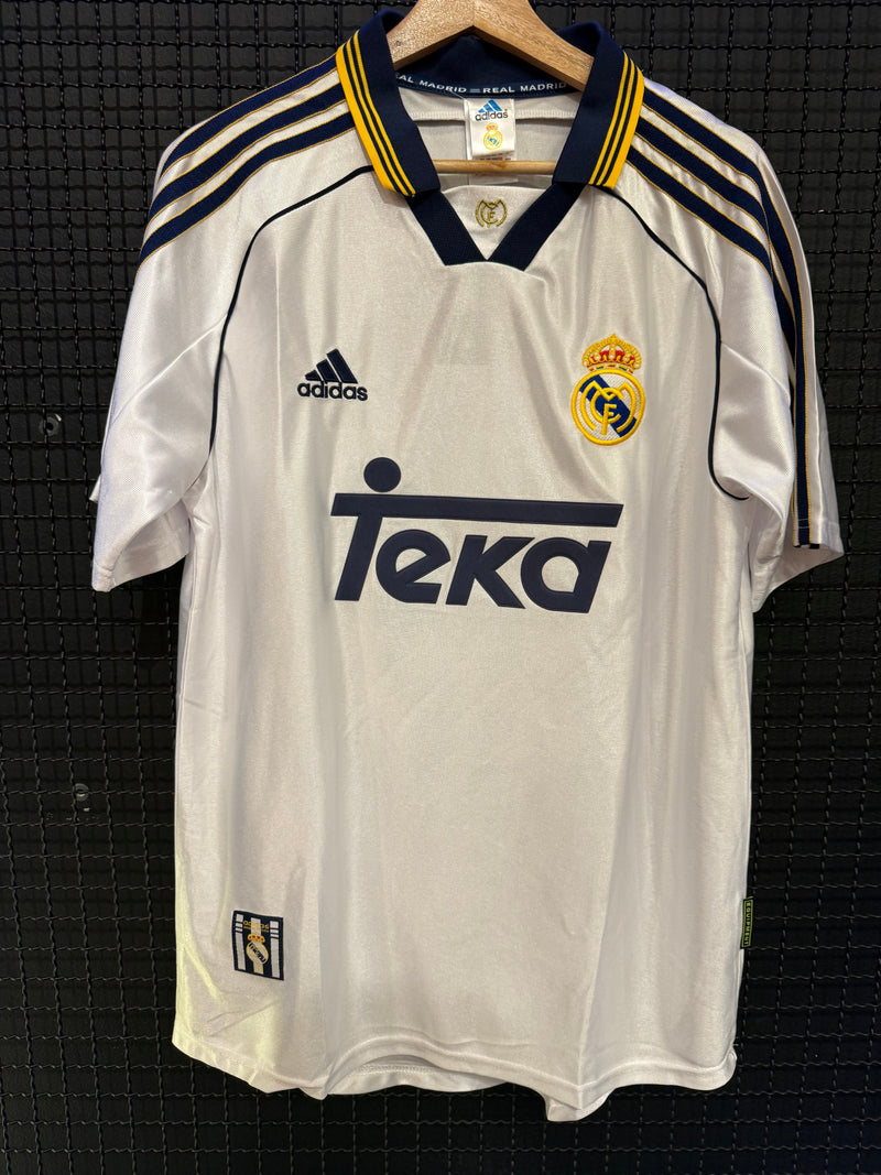 Camisa Retrô Adidas Real Madrid Branca 1999-2000 - Pronta Entrega
