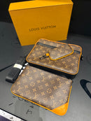 Bolsa Louis Vuitton Bag Trio Messenger Cobalt Marrom - Pronta Entrega