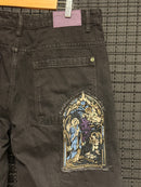 Calça Jeans Derschutze "Awakening V2" Denim Black - Pronta Entrega