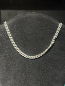 Corrente Cravejada Em Zicornia Cubica Prata - Pronta Entrega