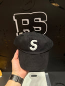 Boné Supreme Seersucker S Logo 6-
Panel Black - Pronta Entrega