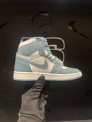 Tênis Nike Air Jordan 1 High Feminino "Denim" Jeans Azul - Pronta Entrega