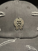 Boné Aba Curva Chrome Hearts Cinza - Pronta Entrega