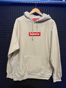 Moletom Supreme Box Logo 2024 Creme - Pronta Entrega