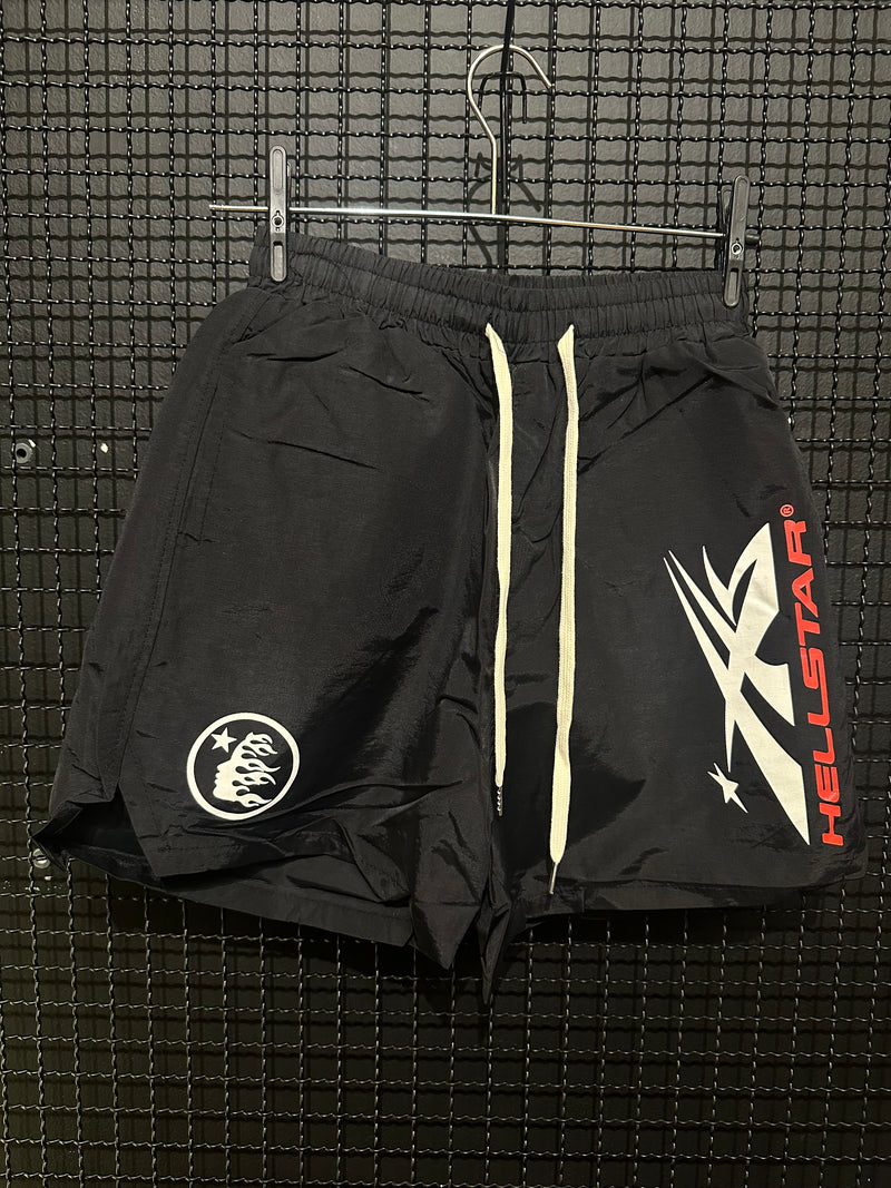 Short Hellstar Waxed Nylon High Street Black - Pronta Entrega