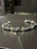 Pulseira Chrome Hearts Prata Y2K - Pronta Entrega