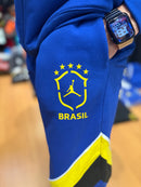 Conjunto Tracksuit Jordan Brasil Azul Amarelo 2026/27 - Pronta Entrega
