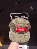 Boné Supreme 5 Panel ‘Washed Chino Twill’ Camp Snake FW24 - Pronta Entrega