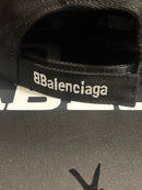 Boné Balenciaga Preto Aba Curva Soccer Cap - Pronta Entrega