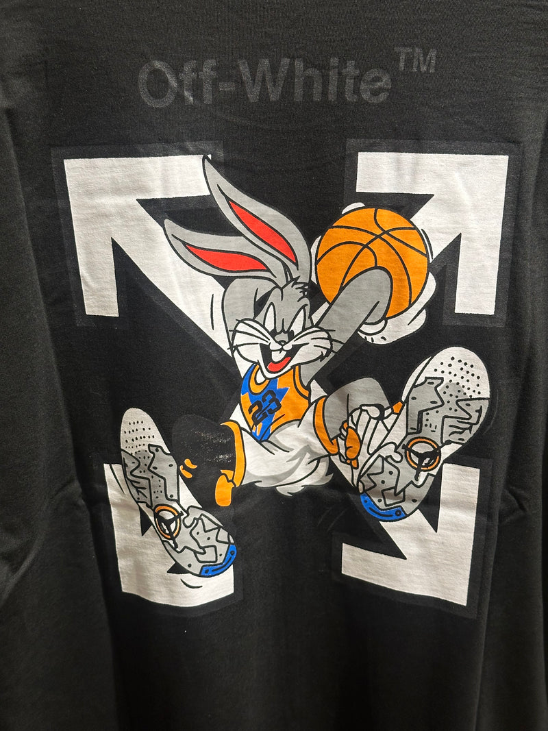 Camisa Off-White Pernalonga Basketball Preta - Pronta Entrega