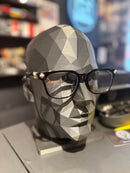 Óculos Chrome Hearts Armação Preto Prata - Pronta Entrega