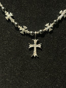 Corrente Chrome Hearts Pingente Cravejado 50 CM - Pronta Entrega