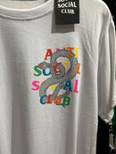 Camisa Anti Social Social Club Branca Snake Multicolor - Pronta Entrega