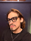 Óculos Chrome Hearts Armação Preto Prata - Pronta Entrega