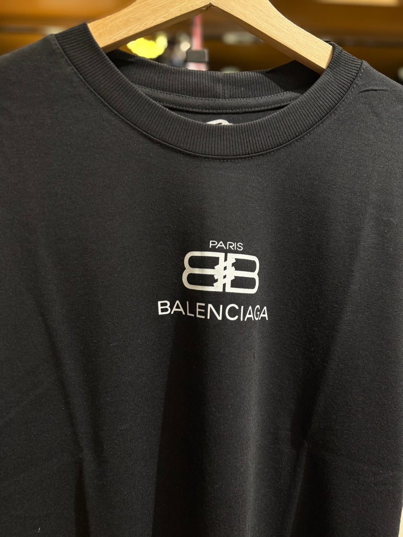 Camiseta Balenciaga ‘Slide Oversized’ Preta - Pronta Entrega