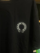 Camiseta Chrome Hearts Preta Logo Amarelo - Pronta Entrega