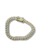 Pulseira Cravejada Prata 20 CM - Pronta Entrega