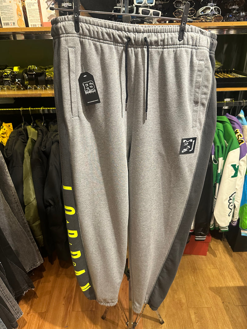 Calça Moletom Nike Air Jordan “M23” Cinza/Verde Com Punho - Pronta Entrega