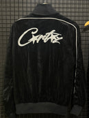 Conjunto Corteiz VVS Velour Jacket Black - Pronta Entrega