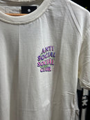 Camisa Anti Social Social Club Branca Logo World Pink/Green - Pronta Entrega