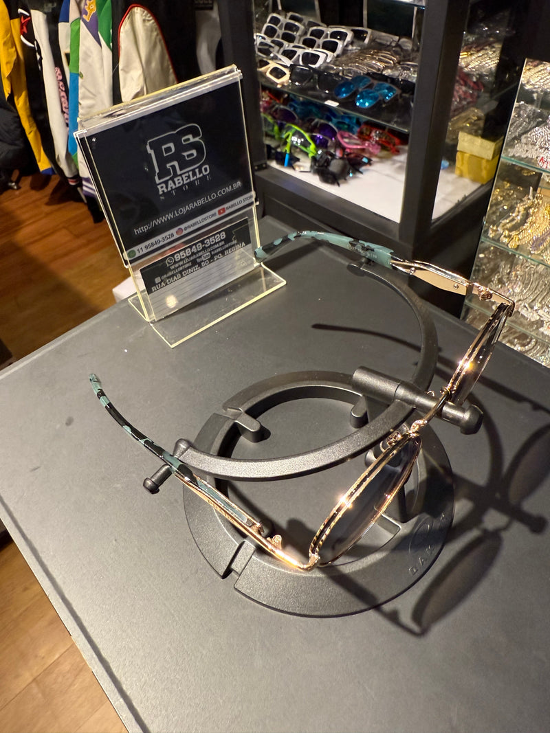 Óculos Prada Gold 65ZS ZVN09T - Pronta Entrega