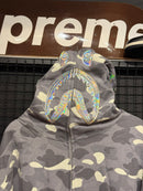 Jaqueta Bape Shark Camo Grey Metallic - Pronta Entrega