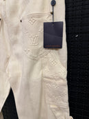Calça Louis Vuitton Monogram Workwear Denim Carpenter - Pronta Entrega