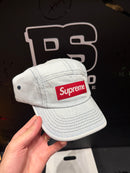 Boné Supreme 5 Panel Washed Canvas Camp Denim Jeans - Pronta Entrega