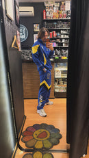 Conjunto Tracksuit Jordan Brasil Azul Amarelo 2026/27 - Pronta Entrega