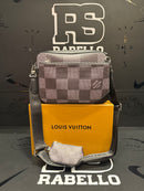 Bolsa Louis Vuitton Bag Trio Messenger Cobalt Cinza Preto - Pronta Entrega