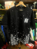 Camiseta Amiri Bandana Preta - Pronta Entrega