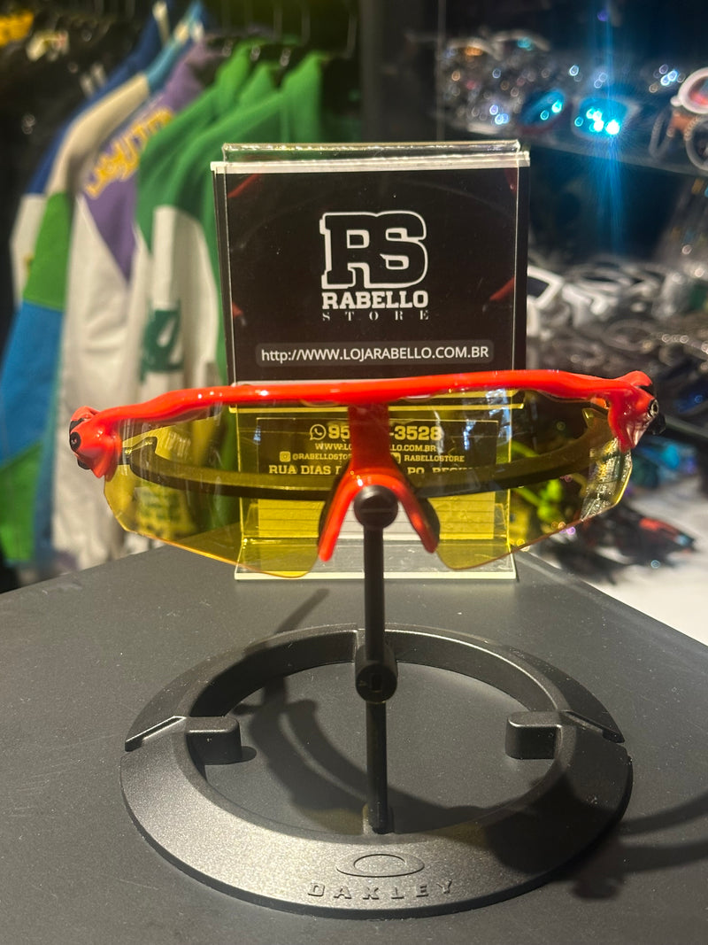Óculos Oakley Radar Ev Vermelho Lente Amarela - Pronta Entrega