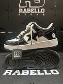 Tênis BAPE A Bathing APE Court Sta Black White - Pronta Entrega