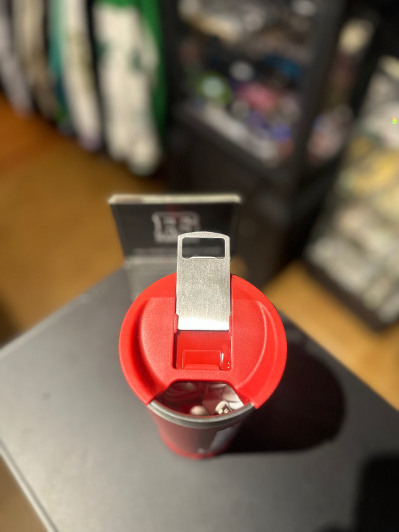 Copo Térmico Supreme Vermelho 473ML Com Caixa de Som Embutida e Abridor de Lata - Pronta Entrega