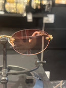 Óculos Miu Miu Redondo Armação Rose Lente Pink - Pronta Entrega