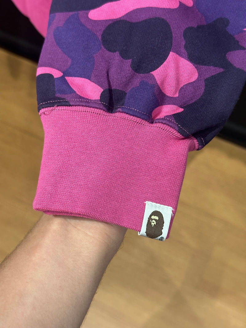 Jaqueta Bape Shark Camo Pink Full Zip - Pronta Entrega
