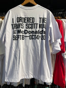Camiseta TRAVIS SCOTT x MC DONALD’S Branca - Pronta Entrega