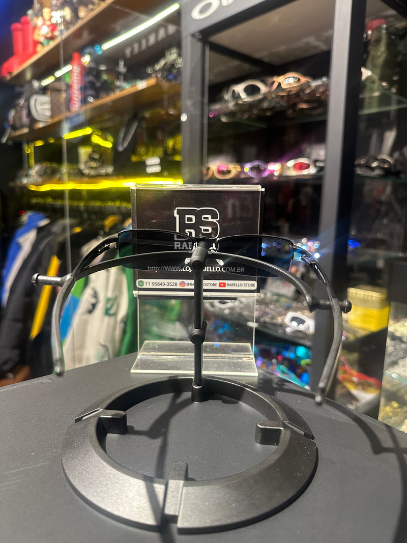 Óculos Oakley Lupa Do Vilão Preto Lente Espelhada Preta - Pronta Entrega