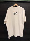 Camiseta BAPE x Heron Preston White - Pronta Entrega