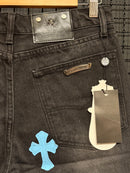 Short Chrome Hearts Jeans Cruz Multicolor - Pronta Entrega