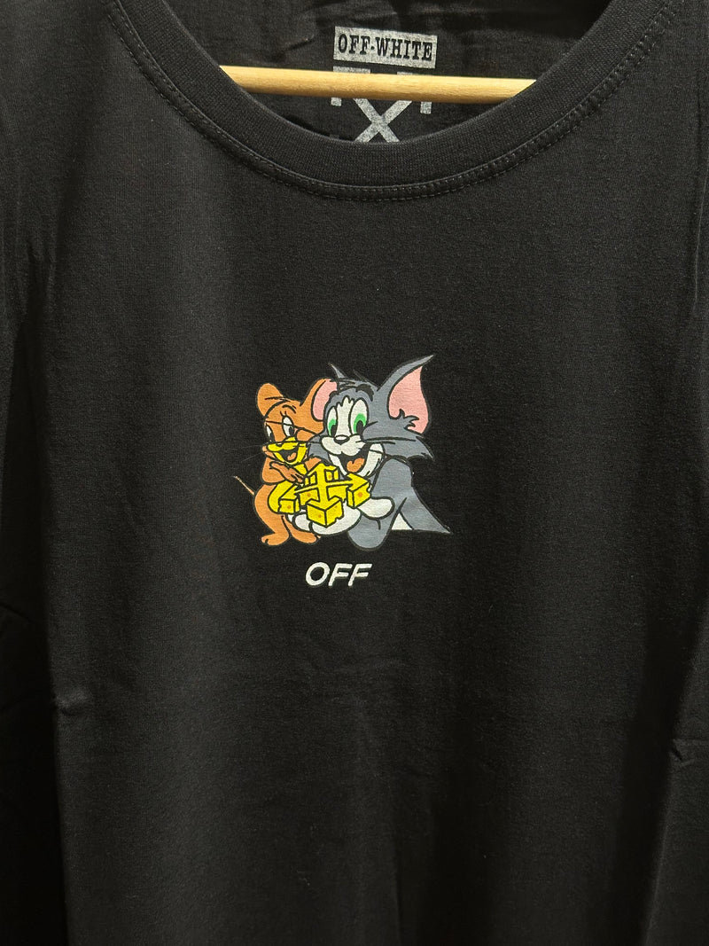 Camisa Off-White Tom & Jerry Black/Yellow - Pronta Entrega