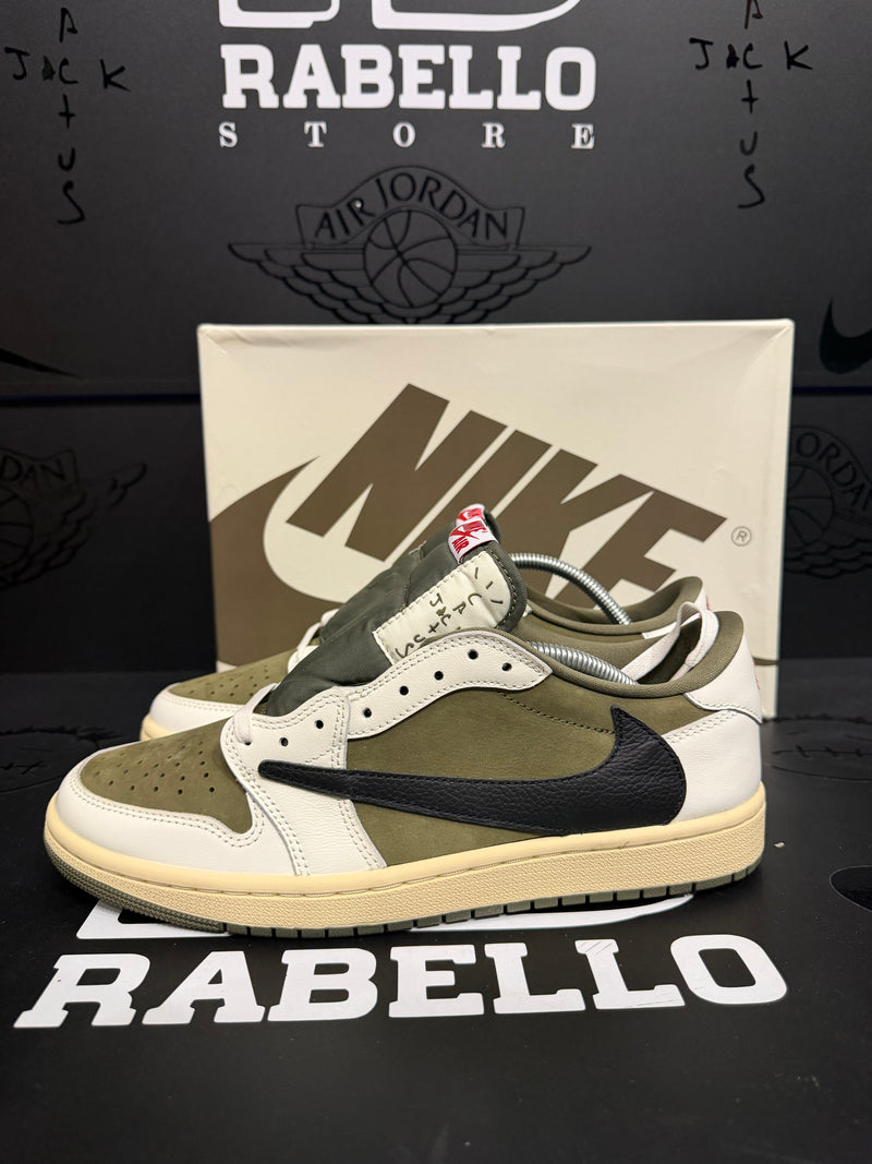 Tênis Nike Air Jordan 1 Retro Low SP Travis Scott "Medium Olive" - Pronta Entrega
