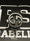 Cinto Gucci Black Fivela GG Interlocking Black/White 110 CM  - Pronta Entrega