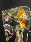 Jaqueta Bape Shark Camo Full Zip - Pronta Entrega