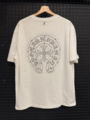 Camiseta Chrome Hearts Back Circle Cruz White - Pronta Entrega