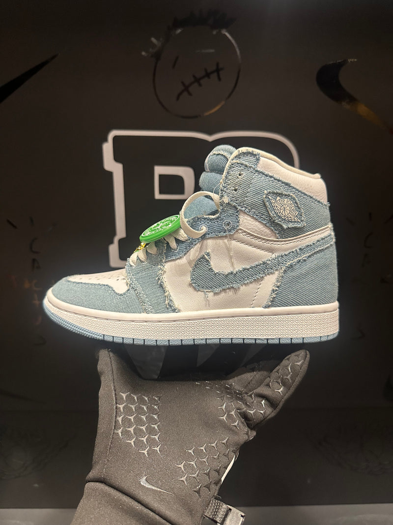 Tênis Nike Air Jordan 1 High Feminino "Denim" Jeans Azul - Pronta Entrega