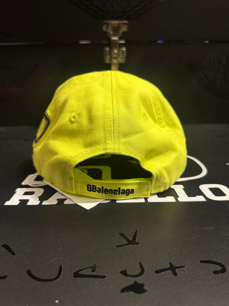 Boné Balenciaga Verde Aba Curva Soccer Cap - Pronta Entrega