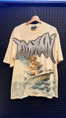 Camiseta Mixed Emotion Oversized Creme Angel - Pronta Entrega